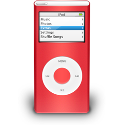 iPod Nano Red On Icon 256x256 png
